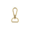 3/4" Shiny Lt Gold, Tear Drop Lever Swivel Snap, Zinc Alloy
