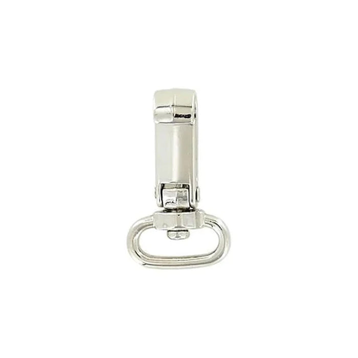 3/4" Shiny Nickel, Lever Swivel Snap Hook, Plastic, 4-Pack