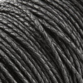 Ohio Travel Bag Strapping 1/8" Black, Braided Bolo Cord, Leather, #M-1632-BLK M-1632-BLK