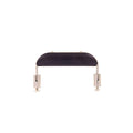 Ohio Travel Bag Handles 4 1/2" Black, Handle with Nickel Hardware, Plastic/Steel, #L-157-BLK-NP L-157-BLK-NP