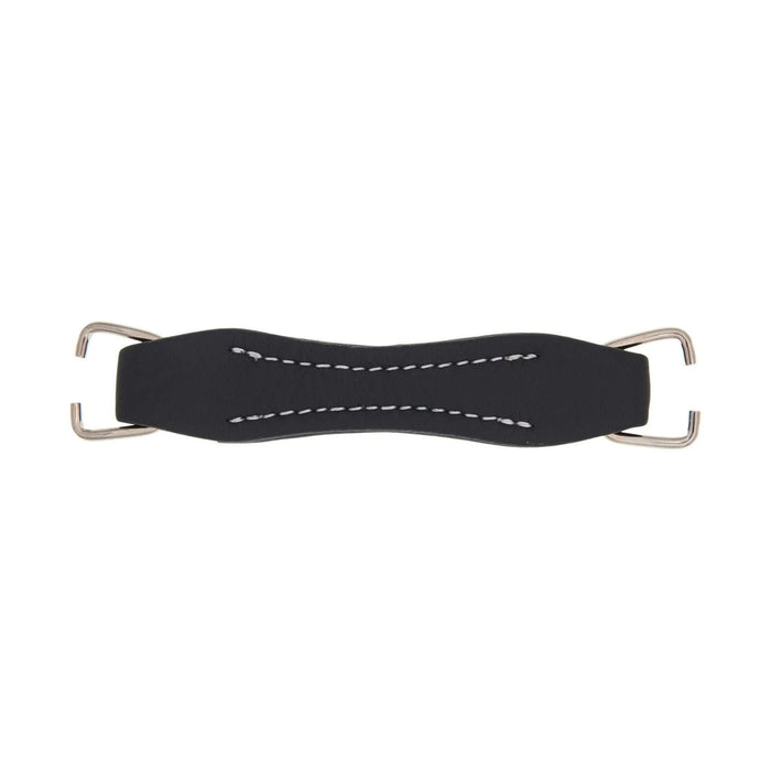 5 3/4" Black, Handle with Nickel Rings, Leather