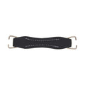 5 3/4" Black, Handle with Nickel Rings, Leather
