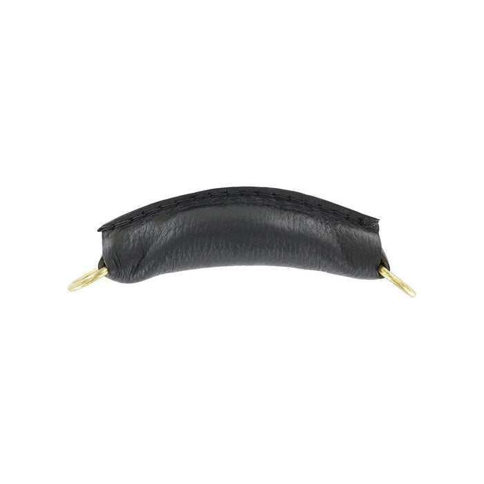 5" Black, Handle with Gold Hardware, Leather