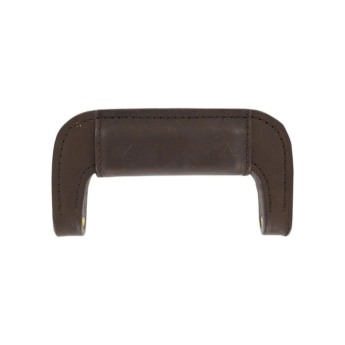 5" Brown, Padded Post Handle, Leather
