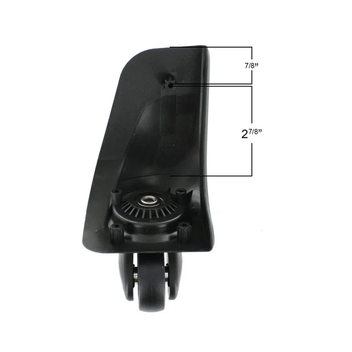 50mm Black, Spinner Wheel with Housing Pair, Plastic