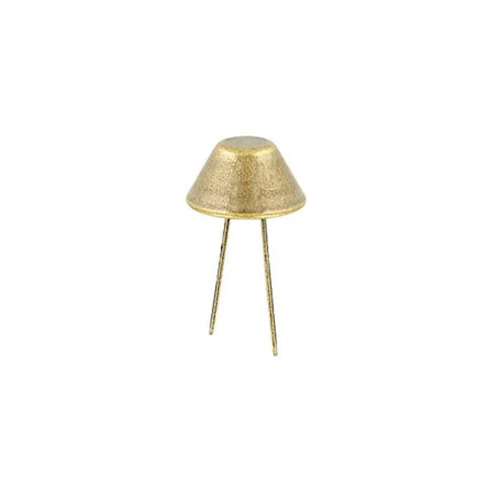 5/8" Antique Brass, Cone Handbag Bottom Stud Prong, Zinc Alloy-PK10