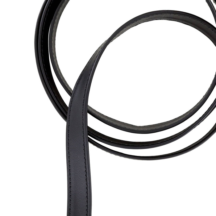 Ohio Travel Bag Strapping 5/8" Black, Leather Strapping, Leather, #CALF-5-8-BLK CALF-5-8-BLK