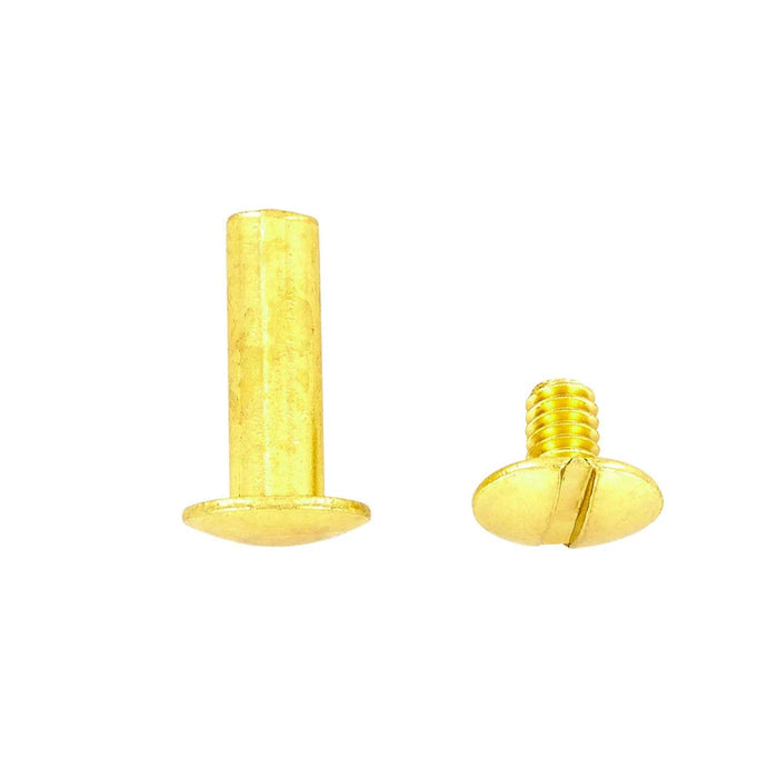 5/8" Brass, Chicago Screw, Solid Brass PK10