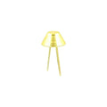 5/8" Brass, Cone Handbag Bottom Stud Prong, Zinc Alloy-PK10