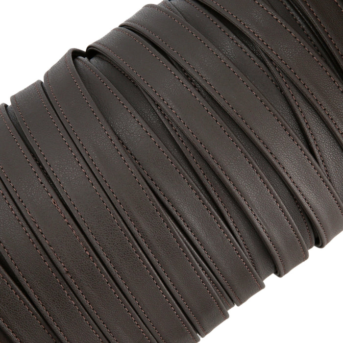 Ohio Travel Bag Strapping 5/8" Dark Brown, Leather Strapping, Leather, #CALF-5-8-DKBRO CALF-5-8-DKBRO