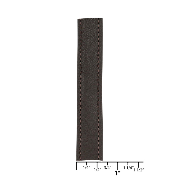 Ohio Travel Bag Strapping 5/8" Dark Brown, Leather Strapping, Leather, #CALF-5-8-DKBRO CALF-5-8-DKBRO