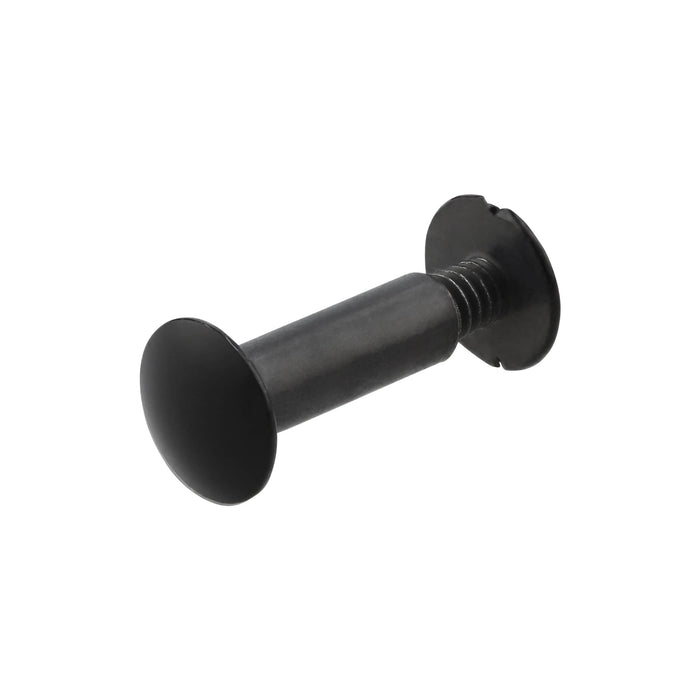 Ohio Travel Bag 5/8" Black, Chicago Screw, Solid Brass, #L-156-5-8-BLK L-156-5-8-BLK