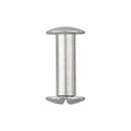 Ohio Travel Bag 5/8" Nickel, Chicago Screw, Solid Brass, #L-156-5-8-SBN L-156-5-8-SBN