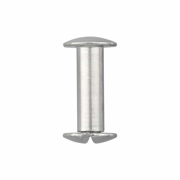 Ohio Travel Bag 5/8" Nickel, Chicago Screw, Solid Brass, #L-156-5-8-SBN L-156-5-8-SBN