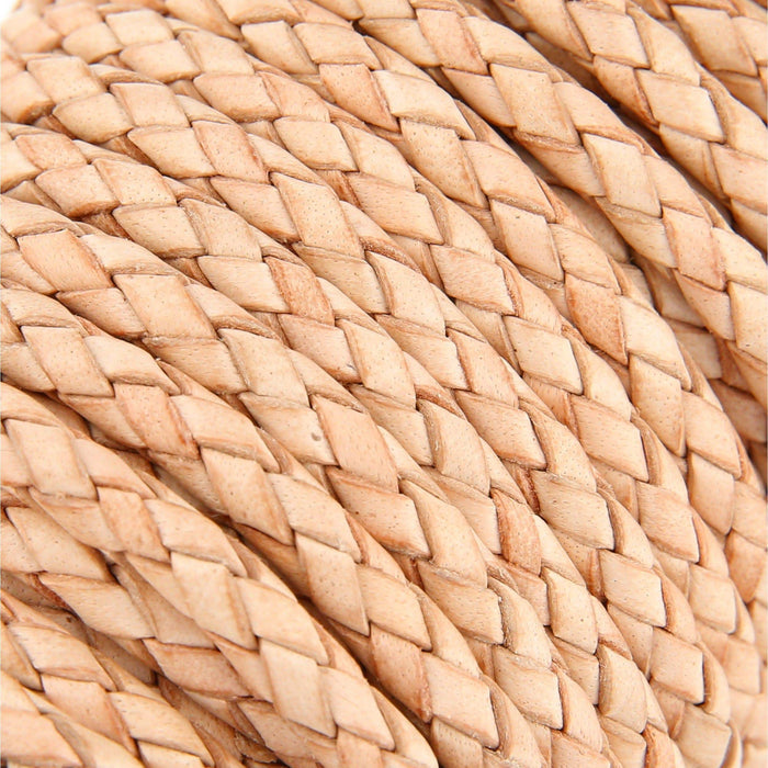 Ohio Travel Bag Strapping 3/16" Natural, Braided Bolo Cord, Leather, #M-1633-NAT M-1633-NAT