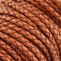 Ohio Travel Bag Strapping 3/16" Saddle Tan, Braided Bolo Cord, Leather, #M-1633-STAN M-1633-STAN