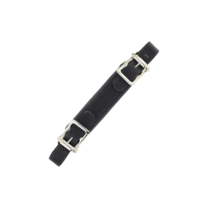 6 1/2" Black, Emergency Handle with Nickel Hardware, Leather, #67-BLK