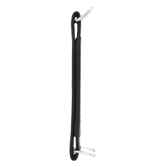 6 1/2" Black, Handle, Leather