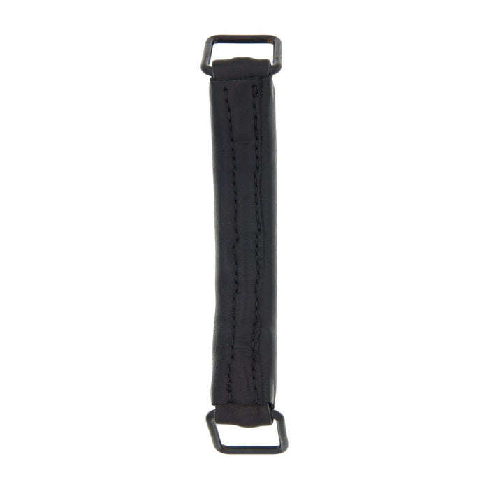 6" Black, Handle, Leather