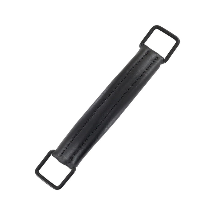 6" Black, Handle, Leather