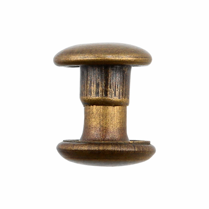 Ohio Travel Bag 6.5mm Antique Brass, Double Cap Jiffy Rivets, Solid Brass-100ct, #NB206D-ANTB NB206D-ANTB
