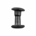 Ohio Travel Bag 6.5mm Black, Double Cap Jiffy Rivets, Solid Brass-100ct, #NB206D-BLK NB206D-BLK