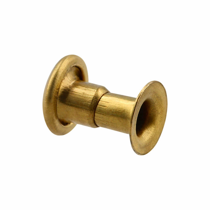 Ohio Travel Bag 6.5mm Brass, Single Cap Jiffy Rivets, Solid Brass-100ct, #NB206S-SB NB206S-SB