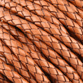 Ohio Travel Bag Strapping 1/4" Saddle Tan, Braided Bolo Cord, Leather, #M-1634-STAN M-1634-STAN