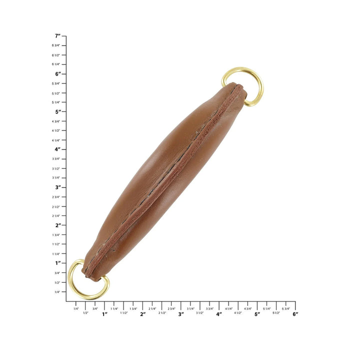 7" Tan, Handle with Gold Hardware, Leather