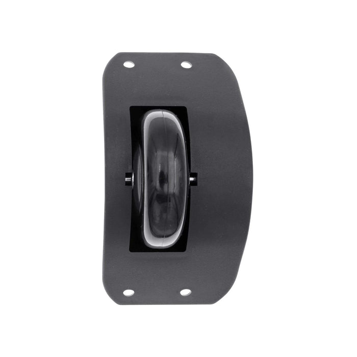 70mm Black, Ball Bearing Inline Skate Wheel w/ Housing, Plastic