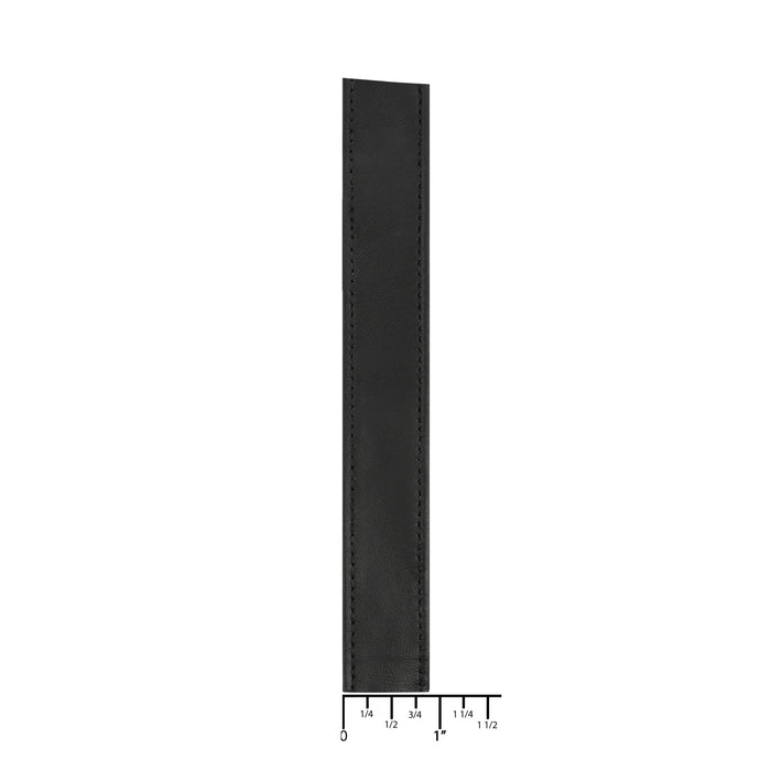 Ohio Travel Bag Strapping 7/8" Black, Leather Strapping, Leather, #CALF-7-8-BLK CALF-7-8-BLK