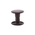 7mm Black, Double Cap Jiffy Rivet, Solid Brass- 100ct