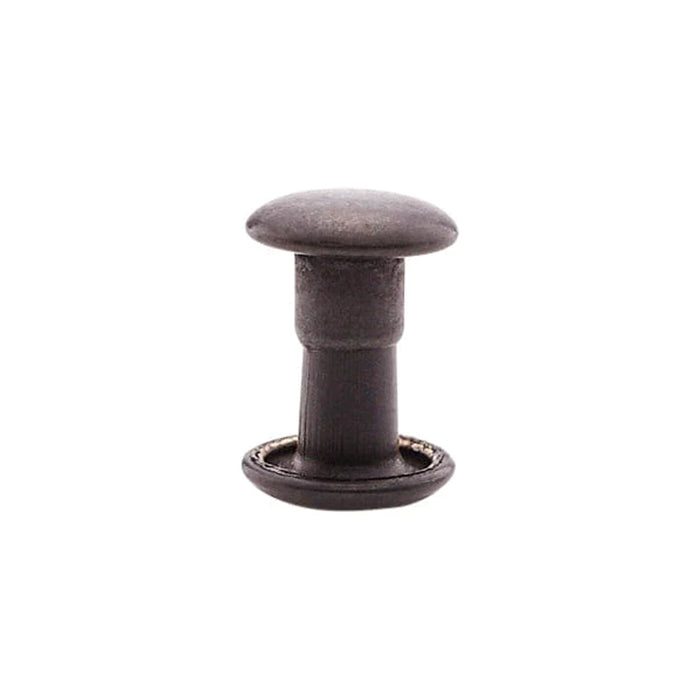 7mm Black, Double Cap Jiffy Rivets, Solid Brass-100ct