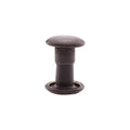 7mm Black, Double Cap Jiffy Rivets, Solid Brass-100ct