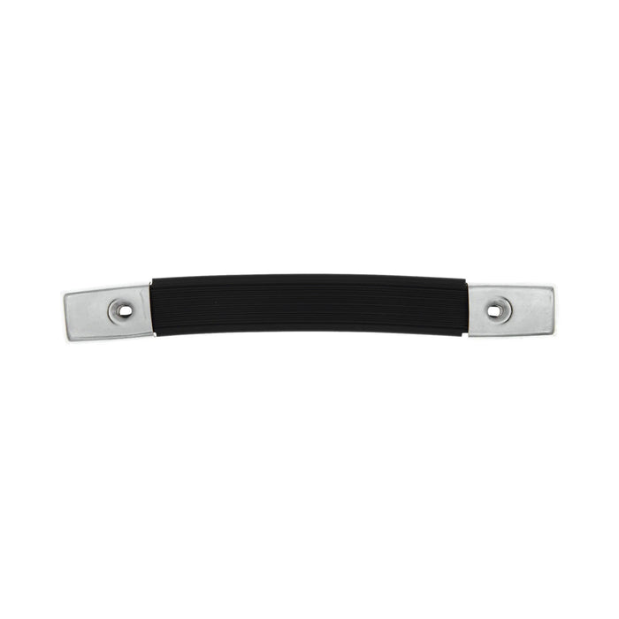 8 1/2" Black, Handle With Nickel Hardware, Vinyl