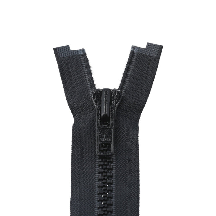 Ohio Travel Bag Zippers 30" Black with Black, Vislon Jacket Zipper, Plastic, #8VF-30-BLK 8VF-30-BLK