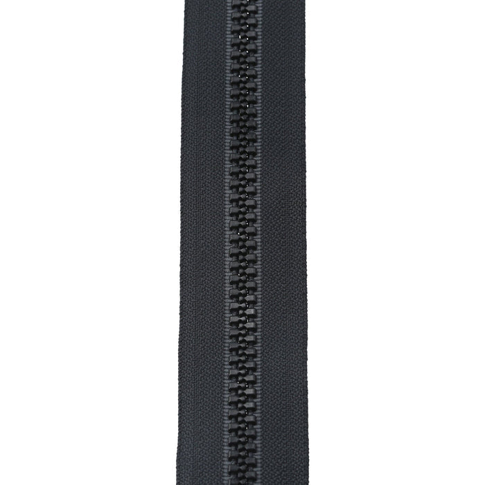 Ohio Travel Bag Zippers 30" Black with Black, Vislon Jacket Zipper, Plastic, #8VF-30-BLK 8VF-30-BLK