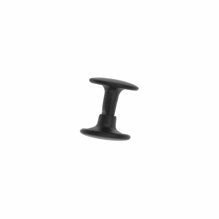 Ohio Travel Bag 7mm Black, Double Cap Jiffy Rivets, Steel, #A-312-BLK A-312-BLK