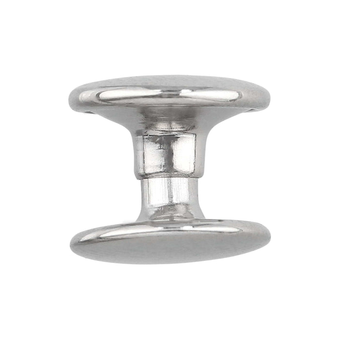 Ohio Travel Bag Fasteners 7mm-Nickel, Double Cap Jiffy Rivets, Steel, #A-312-NP A-312-NP