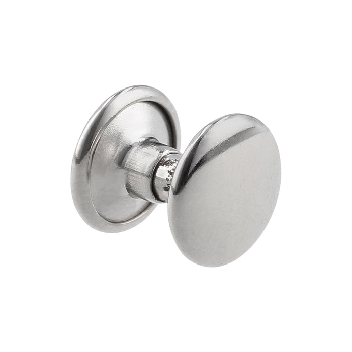 Ohio Travel Bag Fasteners 7mm Nickel, Double Cap Jiffy Rivets, Steel, #A-313-NP A-313-NP