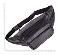 Ohio Travel Bag Novelty & Gift 9" Black, Large Fanny Pack, Leather, #M-1437 M-1437