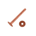 #9 Solid Copper Rivets with Burrs