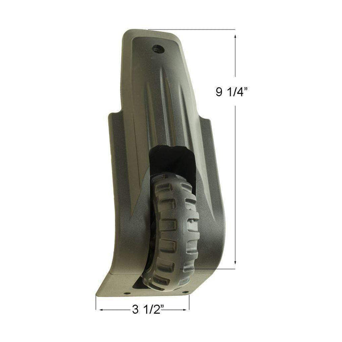 96mm Black, Center Mount with Housing, Plastic