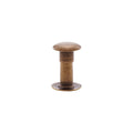 9mm Antique Brass, Single Cap Jiffy Rivets, Solid Brass-100ct