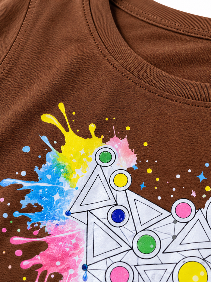 Abstract Geometric Graphic T-Shirt