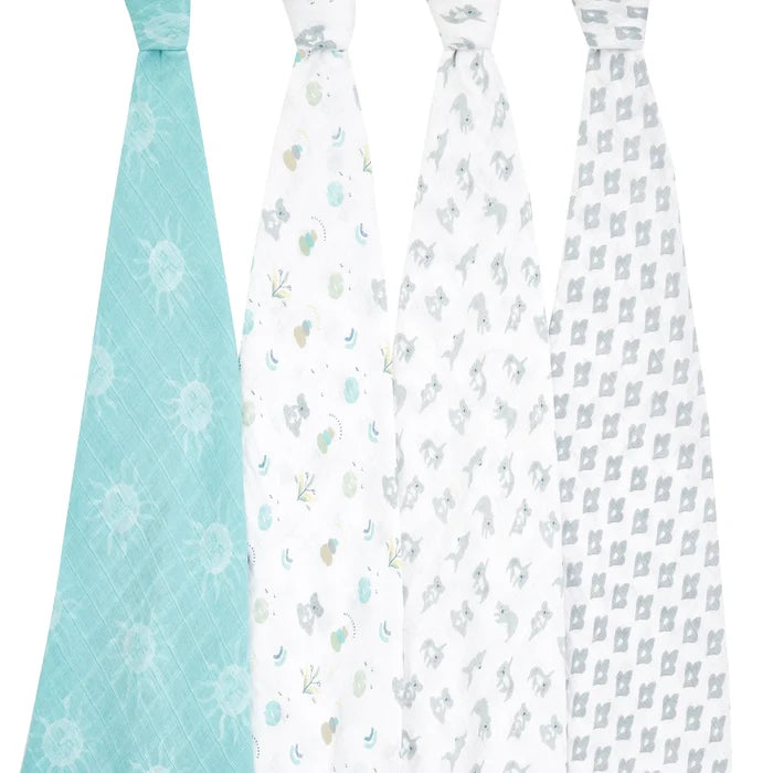 Aden & Anais Muslin Swaddles - 4 pack