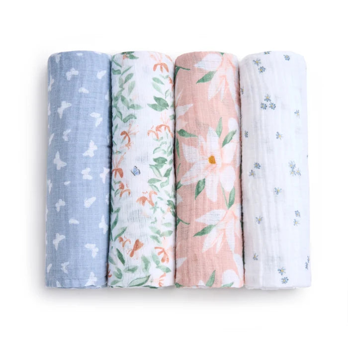 Aden and Anais Essentials Muslin Swaddle 4-pack