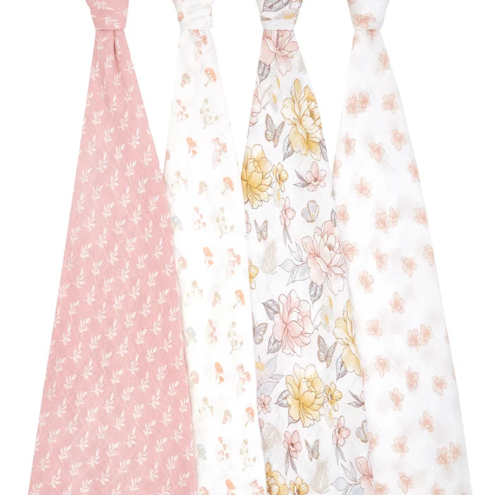 Aden and Anais Organic Swaddles 4 pack