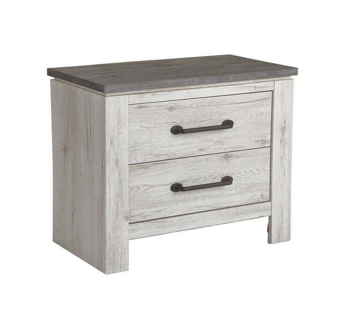 Adorna Two Tone 2 Drawer Nightstand