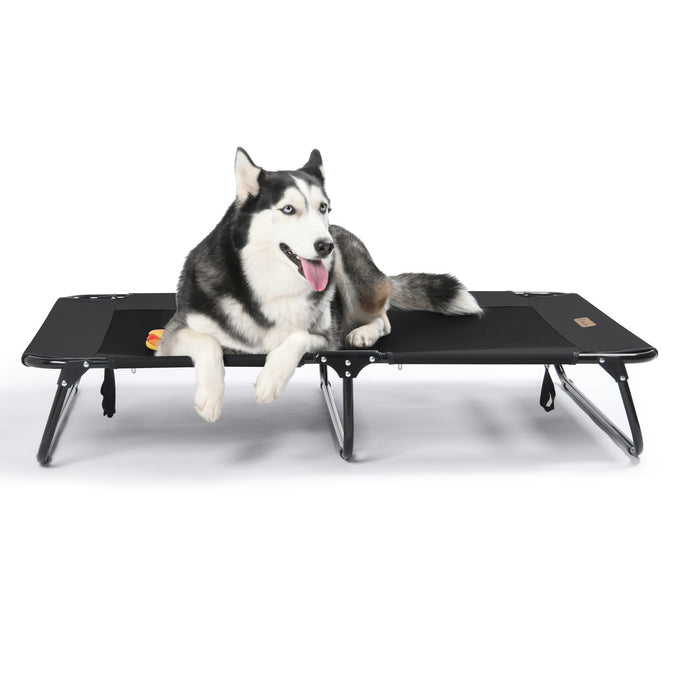 Adventure Foldable Travel Pet Cot Black Charlie's Pet Products